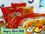 Sprei Katun Motif Anak Angry Bird 2012 Merah